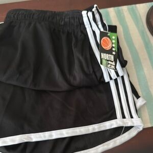 Black and White Athletic Shorts